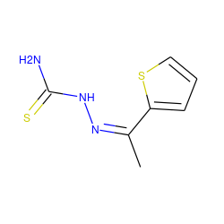 C/C(=N/NC(N)=S)c1cccs1 ZINC000016890891