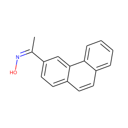 C/C(=N/O)c1ccc2ccc3ccccc3c2c1 ZINC000084459952