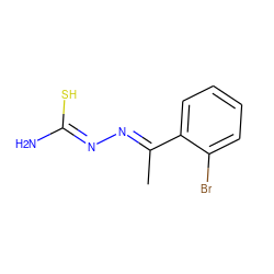 C/C(=N\N=C(\N)S)c1ccccc1Br ZINC000013474218