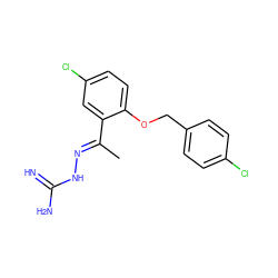 C/C(=N\NC(=N)N)c1cc(Cl)ccc1OCc1ccc(Cl)cc1 ZINC000028888859