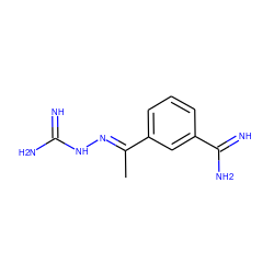 C/C(=N\NC(=N)N)c1cccc(C(=N)N)c1 ZINC000003917991