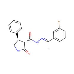 C/C(=N\NC(=O)[C@@H]1C(=O)NC[C@H]1c1ccccc1)c1cccc(Br)c1 ZINC000005222336