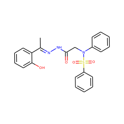 C/C(=N\NC(=O)CN(c1ccccc1)S(=O)(=O)c1ccccc1)c1ccccc1O ZINC000018201394