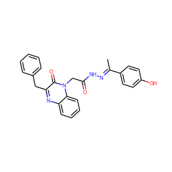 C/C(=N\NC(=O)Cn1c(=O)c(Cc2ccccc2)nc2ccccc21)c1ccc(O)cc1 ZINC000299859519