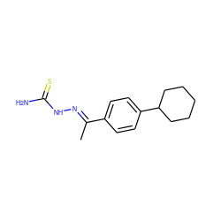 C/C(=N\NC(N)=S)c1ccc(C2CCCCC2)cc1 ZINC000016137150