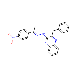 C/C(=N\Nc1nc2ccccc2nc1Cc1ccccc1)c1ccc([N+](=O)[O-])cc1 ZINC000064541101