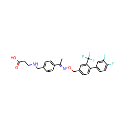 C/C(=N\OCc1ccc(-c2ccc(F)c(F)c2)c(C(F)(F)F)c1)c1ccc(CNCCC(=O)O)cc1 ZINC000095586219