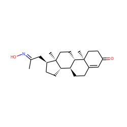 C/C(C[C@@H]1CC[C@H]2[C@@H]3CCC4=CC(=O)CC[C@]4(C)[C@H]3CC[C@]12C)=N\O ZINC000039007843