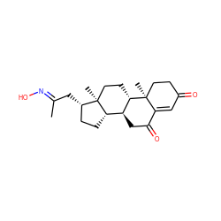 C/C(C[C@H]1CC[C@H]2[C@@H]3CC(=O)C4=CC(=O)CC[C@]4(C)[C@H]3CC[C@@]21C)=N\O ZINC000013834930