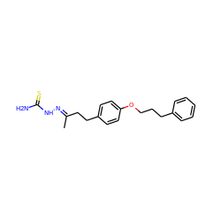 C/C(CCc1ccc(OCCCc2ccccc2)cc1)=N\NC(N)=S ZINC000299869315