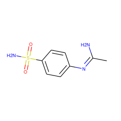 C/C(N)=N/c1ccc(S(N)(=O)=O)cc1 ZINC000005205353