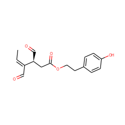 C/C=C(/C=O)[C@@H](C=O)CC(=O)OCCc1ccc(O)cc1 ZINC000653916374