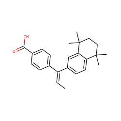 C/C=C(/c1ccc(C(=O)O)cc1)c1ccc2c(c1)C(C)(C)CCC2(C)C ZINC000013743076