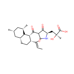 C/C=C(\C)[C@@H]1CC[C@@H]2C[C@H](C)C[C@H](C)[C@H]2[C@@H]1C(=O)C1C(=O)N[C@H](C[C@](C)(O)C(=O)O)C1=O ZINC000101214956
