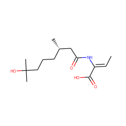 C/C=C(\NC(=O)C[C@@H](C)CCCC(C)(C)O)C(=O)O ZINC000026027675