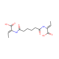 C/C=C(\NC(=O)CCCCC(=O)N/C(=C\C)C(=O)O)C(=O)O ZINC000026029106