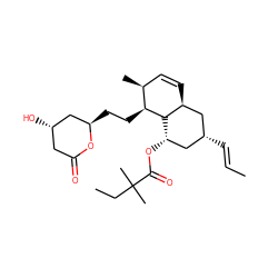 C/C=C/[C@@H]1C[C@H](OC(=O)C(C)(C)CC)[C@@H]2[C@@H](CC[C@@H]3C[C@@H](O)CC(=O)O3)[C@@H](C)C=C[C@H]2C1 ZINC000003925404