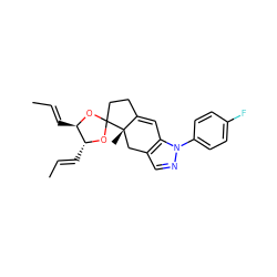 C/C=C/[C@H]1OC2(CCC3=Cc4c(cnn4-c4ccc(F)cc4)C[C@@]32C)O[C@@H]1/C=C/C ZINC000028524470