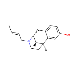 C/C=C/CN1CC[C@]2(C)c3cc(O)ccc3C[C@@H]1[C@@H]2C ZINC000100640209