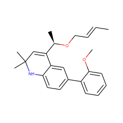 C/C=C/CO[C@H](C)C1=CC(C)(C)Nc2ccc(-c3ccccc3OC)cc21 ZINC000014968792