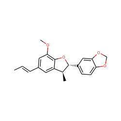 C/C=C/c1cc(OC)c2c(c1)[C@H](C)[C@@H](c1ccc3c(c1)OCO3)O2 ZINC000005554720