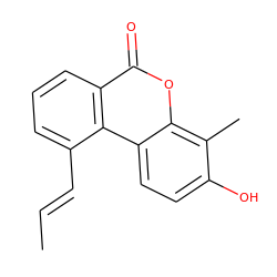 C/C=C/c1cccc2c(=O)oc3c(C)c(O)ccc3c12 ZINC000028571354