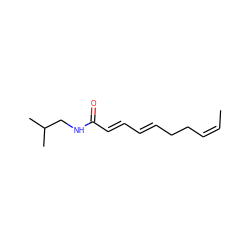 C/C=C\CC/C=C/C=C/C(=O)NCC(C)C ZINC000034294316