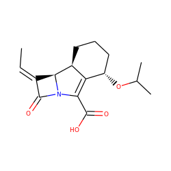 C/C=C1/C(=O)N2C(C(=O)O)=C3[C@@H](OC(C)C)CCC[C@@H]3[C@H]12 ZINC000028710917