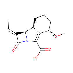 C/C=C1/C(=O)N2C(C(=O)O)=C3[C@@H](OC)CCC[C@@H]3[C@H]12 ZINC000028710914