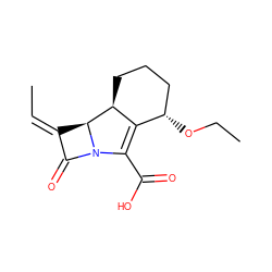 C/C=C1/C(=O)N2C(C(=O)O)=C3[C@@H](OCC)CCC[C@@H]3[C@H]12 ZINC000028710916