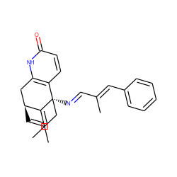 C/C=C1\[C@H]2C=C(C)C[C@]1(/N=C/C(C)=C/c1ccccc1)c1ccc(=O)[nH]c1C2 ZINC000045353529