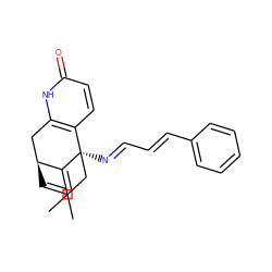 C/C=C1\[C@H]2C=C(C)C[C@]1(/N=C/C=C/c1ccccc1)c1ccc(=O)[nH]c1C2 ZINC000045351835