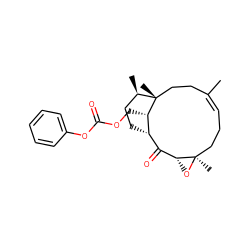 C/C1=C\CC[C@@]2(C)O[C@@H]2C(=O)[C@@H]2CC[C@@H](C)[C@](C)(CC1)[C@H]2COC(=O)Oc1ccccc1 ZINC000027563441