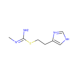 C/N=C(\N)SCCc1c[nH]cn1 ZINC000028234657