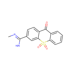 C/N=C(\N)c1ccc2c(c1)S(=O)(=O)c1ccccc1C2=O ZINC000013606033