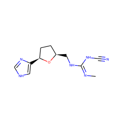 C/N=C(\NC#N)NC[C@@H]1CC[C@H](c2c[nH]cn2)O1 ZINC000013524088