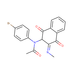 C/N=C1\C(=O)c2ccccc2C(=O)C1N(C(C)=O)c1ccc(Br)cc1 ZINC000059833852