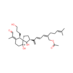 C=C(/C=C/C=C(/CCC=C(C)C)COC(C)=O)[C@@H]1CC[C@]2([C@H](CCCO)/C(=C(/C)C=O)CC[C@]2(C)O)[C@@H]1O ZINC000005891286