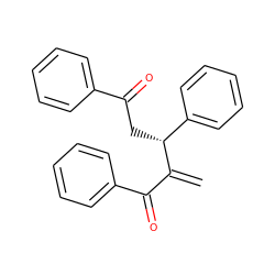 C=C(C(=O)c1ccccc1)[C@H](CC(=O)c1ccccc1)c1ccccc1 ZINC000002270840