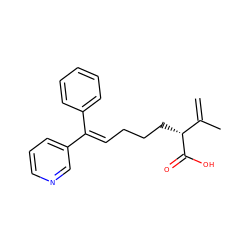 C=C(C)[C@@H](CCC/C=C(\c1ccccc1)c1cccnc1)C(=O)O ZINC000026739225