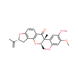 C=C(C)[C@H]1Cc2c(ccc3c2O[C@@H]2COc4cc(OC)c(OC)cc4[C@@]2(C)C3=O)O1 ZINC000027657442