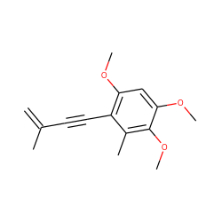 C=C(C)C#Cc1c(OC)cc(OC)c(OC)c1C ZINC000013370350