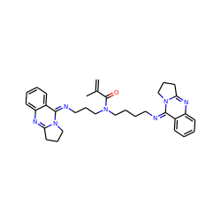 C=C(C)C(=O)N(CCCCN=c1c2ccccc2nc2n1CCC2)CCCN=c1c2ccccc2nc2n1CCC2 ZINC000254019504