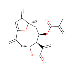 C=C(C)C(=O)O[C@@H]1C[C@@]2(C)OC(=CC2=O)C(=C)C[C@H]2OC(=O)C(=C)[C@H]12 ZINC000072320517