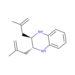 C=C(C)C[C@H]1Nc2ccccc2N[C@@H]1CC(=C)C ZINC000000134112