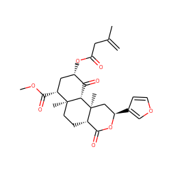 C=C(C)CC(=O)O[C@H]1C[C@@H](C(=O)OC)[C@]2(C)CC[C@H]3C(=O)O[C@H](c4ccoc4)C[C@]3(C)[C@H]2C1=O ZINC000299827083