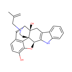 C=C(C)CN1CC[C@]23c4c5ccc(O)c4O[C@@H]2c2[nH]c4ccccc4c2C[C@@]3(O)[C@H]1C5 ZINC000028522231