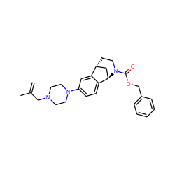 C=C(C)CN1CCN(c2ccc3c(c2)[C@@H]2CCN(C(=O)OCc4ccccc4)[C@@H]3C2)CC1 ZINC001772623624