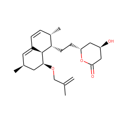 C=C(C)CO[C@H]1C[C@@H](C)C=C2C=C[C@H](C)[C@H](CC[C@@H]3C[C@@H](O)CC(=O)O3)[C@H]21 ZINC000013823434