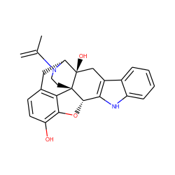 C=C(C)N1CC[C@]23c4c5ccc(O)c4O[C@H]2c2[nH]c4ccccc4c2C[C@@]3(O)[C@H]1C5 ZINC000100880115